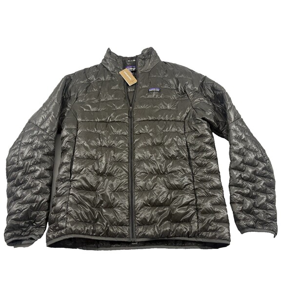NEW Patagonia Mens Micro Puff Jacket Lightweight Forge Grey Sz L Personalized - Picture 1 of 16